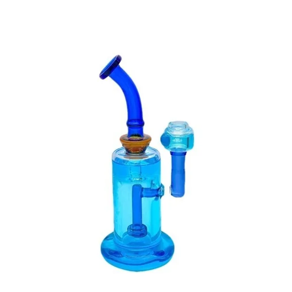 10.5in Glycol Chamber And Bowl Waterpipe W/ Bent Neck