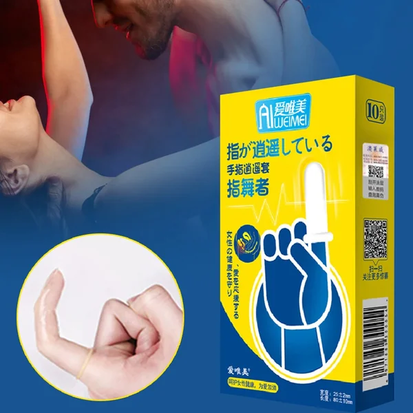 10pcs Finger Sleeve Adult Sex Toys for Women Vaginal Massager G-spot Stimulator G-spot Clitoris Stimulator Sex Finger Sleeve