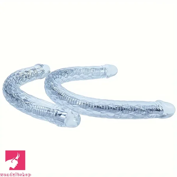 15.5in 22.7in Flexible Double-Headed Long Dildo Manual Pleasure Cock Toy