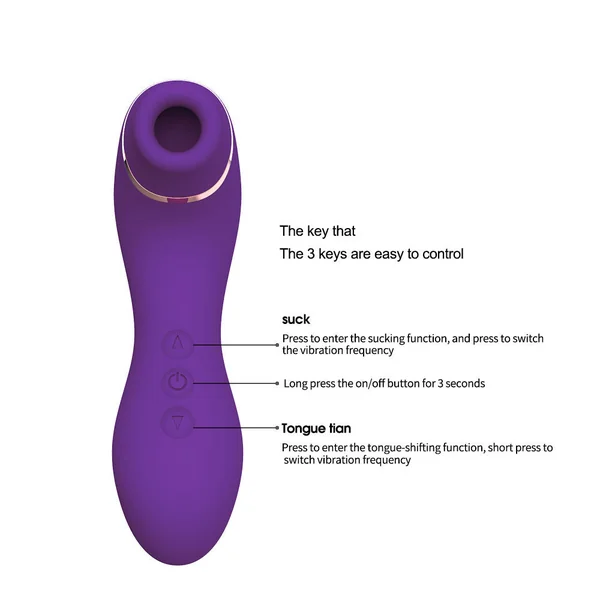 2024 hot sale 2 IN in Clitoral Sucking and licking Vibrator G spot stimulator vaginal Nipple Massager for women