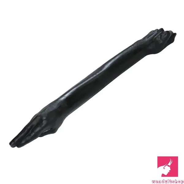 25.59in Fantasy PVC Cock Huge Long Black Hand Fist Anal Dildo