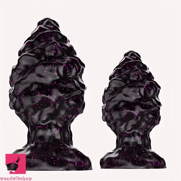 2.95in 4.33in Special-Shaped Silicone Anal Plug Thread Point Mini Dildo