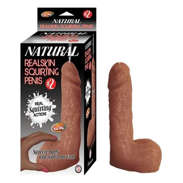 #2 Natural Realskin Squriting Penis - Brown