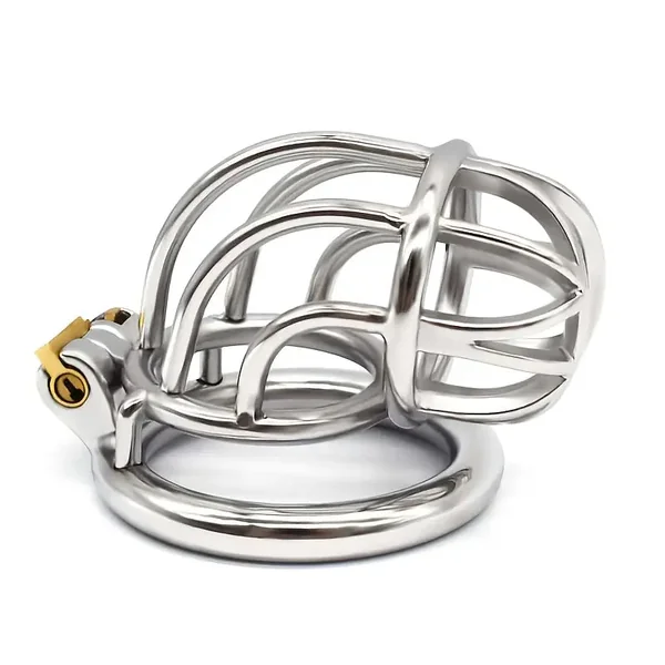 304 Stainless Steel Lock Skeletonized Design One-Piece Molding Cock Cage