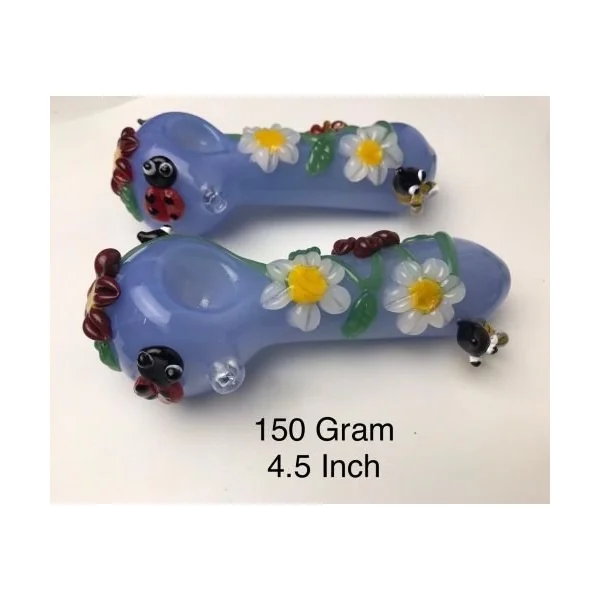 4.5″ Bee And Flowers Art Hand Pipe