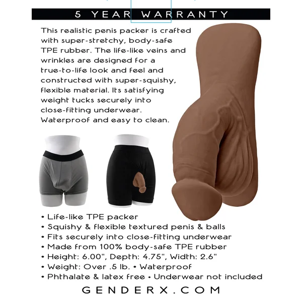 4 Inch Silicone Packer Dark