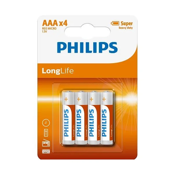 4 Pack AAA Size Batteries