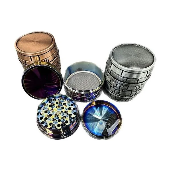 63mm Grinder 4 Piece Barrel Silver