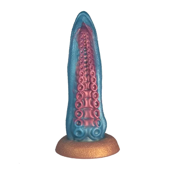 6.69‘’ Ocean Blue Octopus Tentacle Silicone Anal Dilator Fantasy Dildo