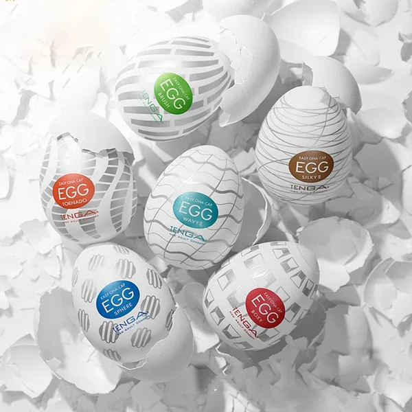 6Pcs TENGA Egg Male Masturbator Realistic Vagina Big Pussy Dick Massager Masturbation Toy