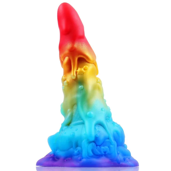 7.48‘’ AIMITEX Rainbow Ice Cream Liquid Silicone Fantasy Dildo Masturbation Massager