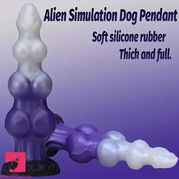 7.48in 8.85in 10.62in Fantasy 3 Dog Knots Wide Cylindrical Odd G-spot Dildo