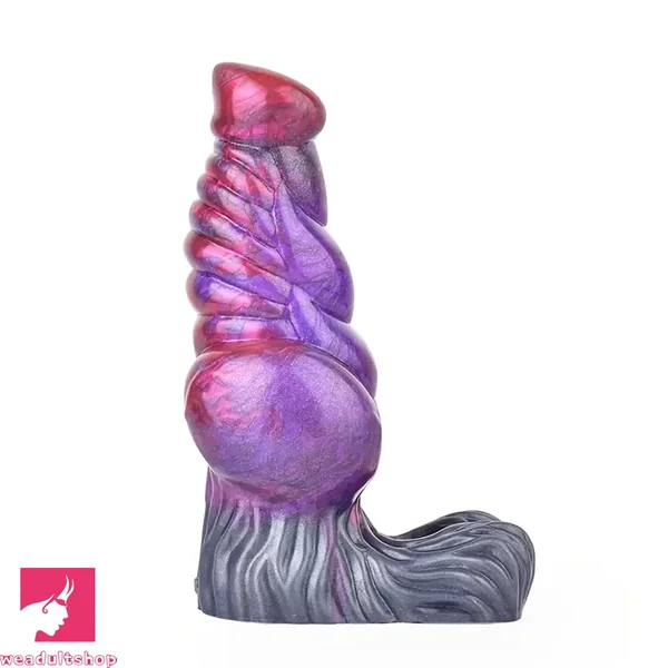 7.48in Silicone Penis Sleeve With Cock Ring Fantasy Vaginal Hollow Dildo