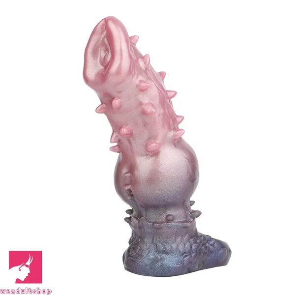 7.48in Spiked Fantasy Penis Sleeve With Cock Ring Dildo For Intimation