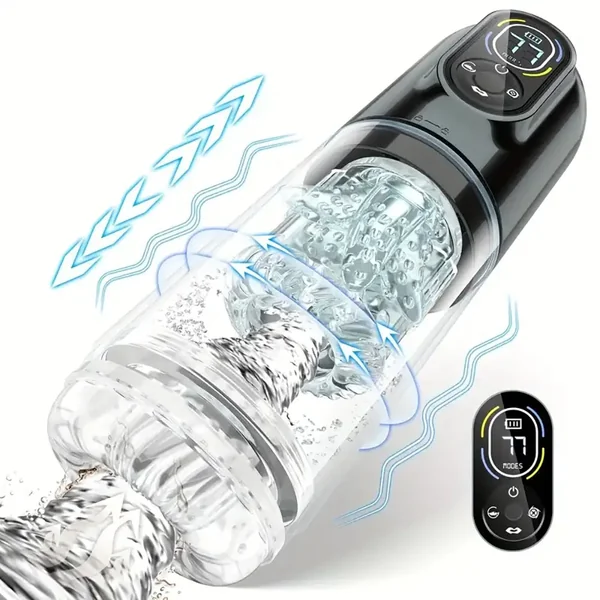 7 Sucking Vibrating Thrusting Rotating Licking Automatic Masturbator