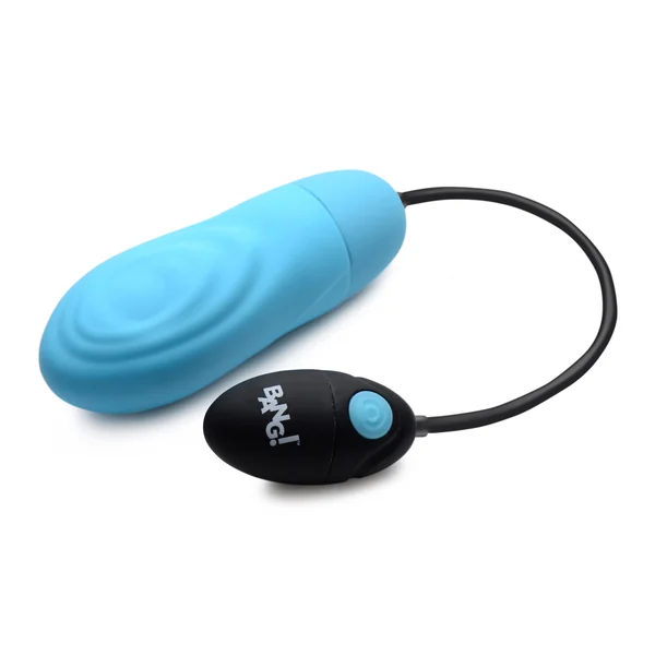 7x Pulsing Rechargeable Silicone Vibrator - Blue