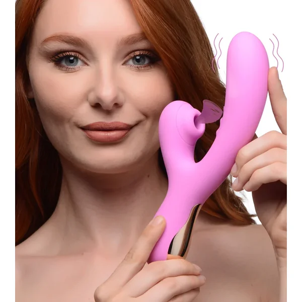 8x Silicone Suction Rabbit – Pink