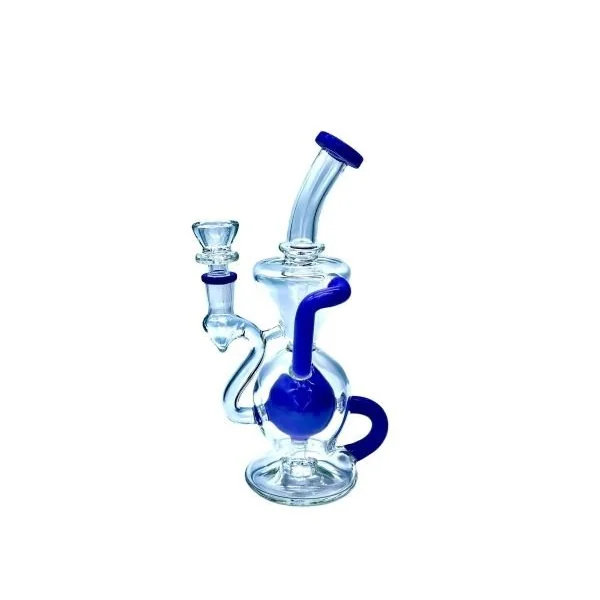 9.5″ Inch Recycler WIth Turbine & Bent Neck