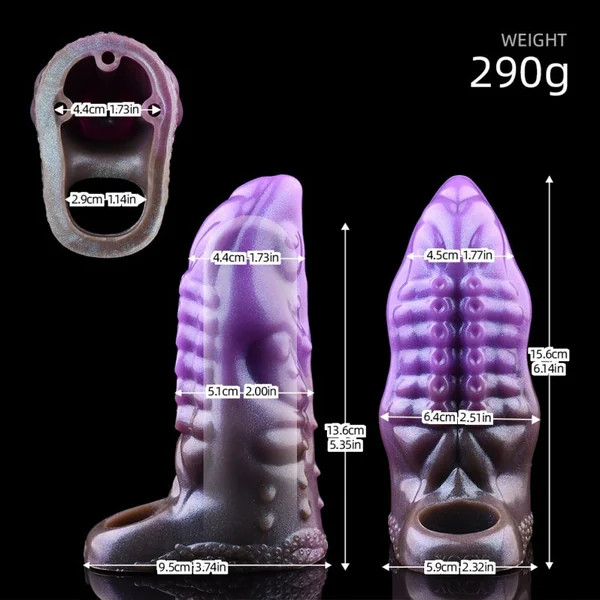 Abyssal Tentacle Fantasy Penis Sleeve – Cock Extender with Dragon Totem Detailing
