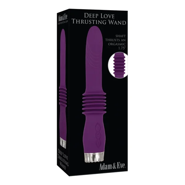 Adam & Eve Deep Love Thrusting Wand – Purple