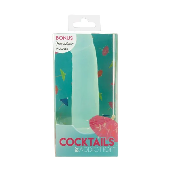 ADDICTION COCKTAILS 5.5 SILICONE DONG MINT MOJITO “