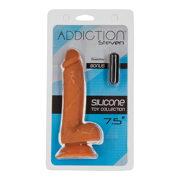 Addiction Steven 7.5" Dildo - Caramel