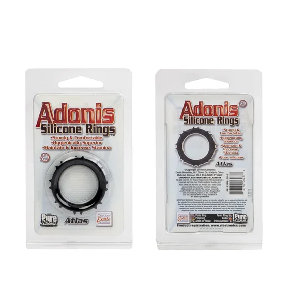 ADONIS SILICONE RING ATLAS BLACK