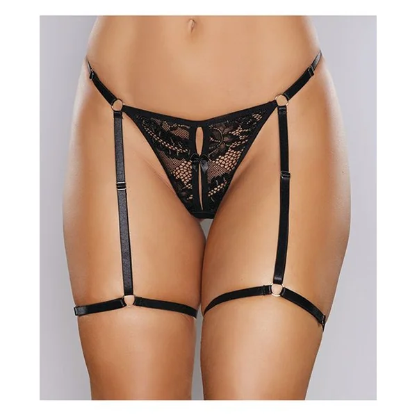 Adore Say it with Garters Lace Thong