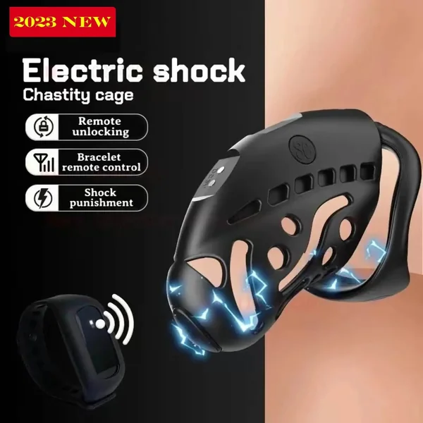 ALL-new Upgrade Lockink Nautilus Wireless Remote Control Electric Shock Chastity