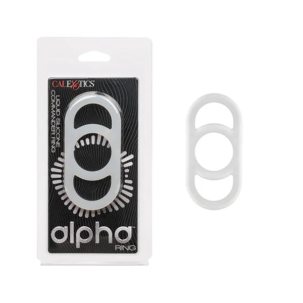Alpha Liquid Silicone Commander Cock Ring - Natural