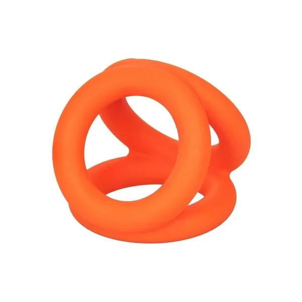 Alpha Liquid Silicone Tri-Ring – Orange