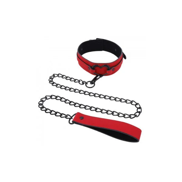 Amor Black Heart Collar and Leash