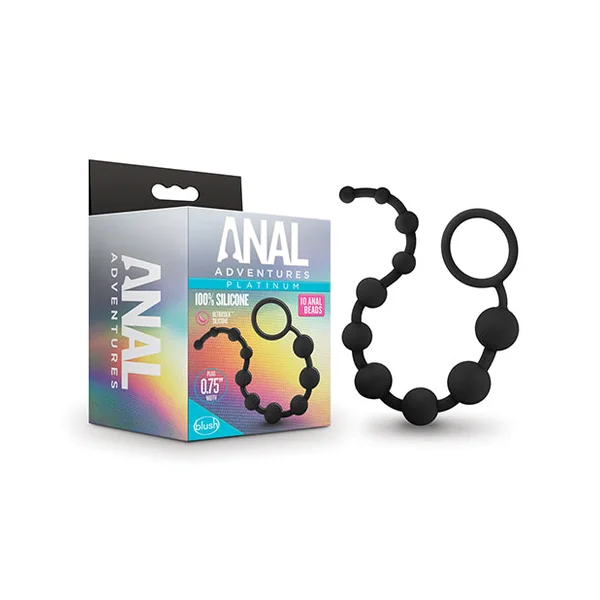 Anal Adventures Platinum Silicone Anal Beads
