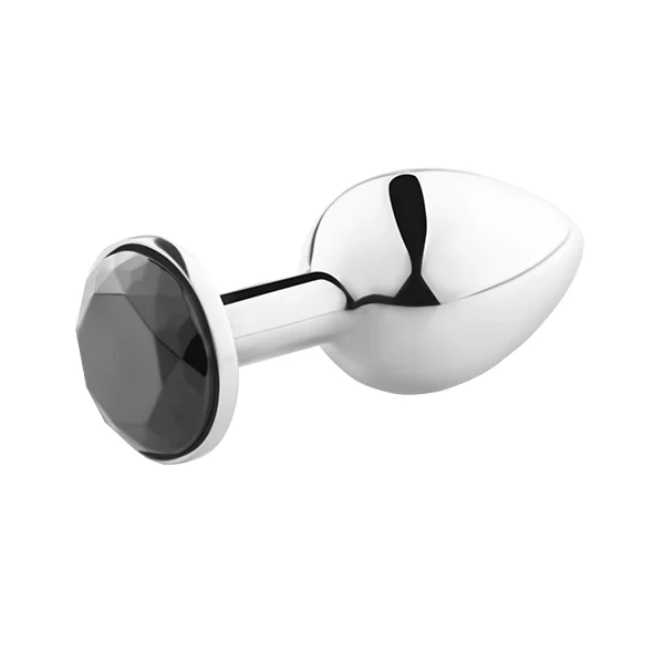 Anal stimulation sex toy secret play metal anal plug black S for couple