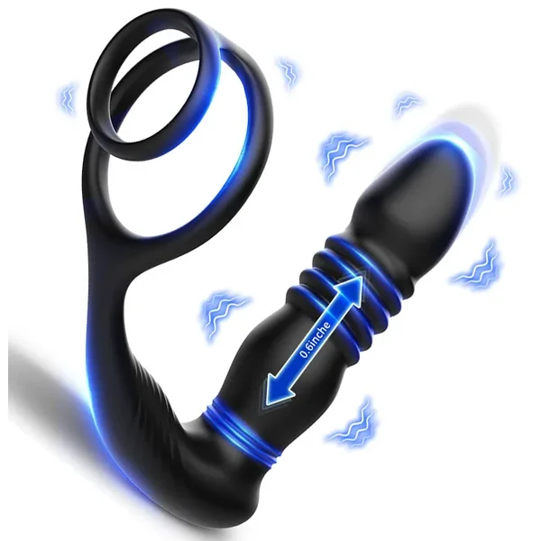 Anal Vibrator with Penis Ring