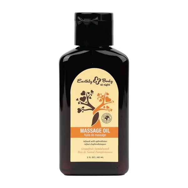 Aphrodisiac Massage Oil Grapefruit Sandalwood by Earthly Body