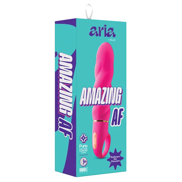 Aria Amazing AF Fuchsia 6.25-Inch Loop Handle Vibrator