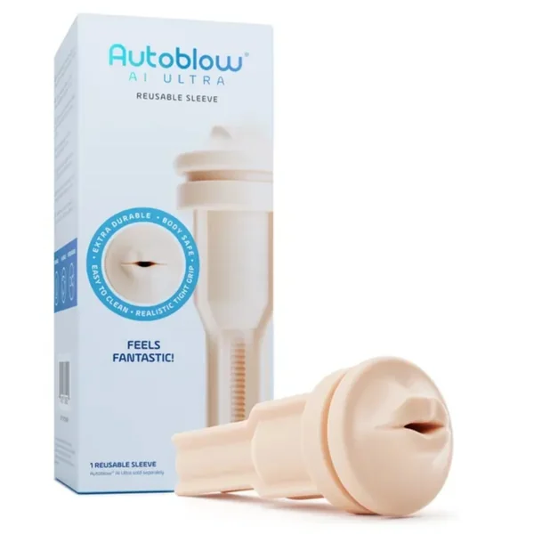 Autoblow AI Ultra Reusable Mouth Sleeve Vanilla