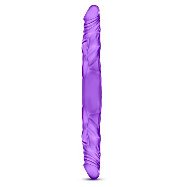 B Yours 14" Double Dildo - Purple