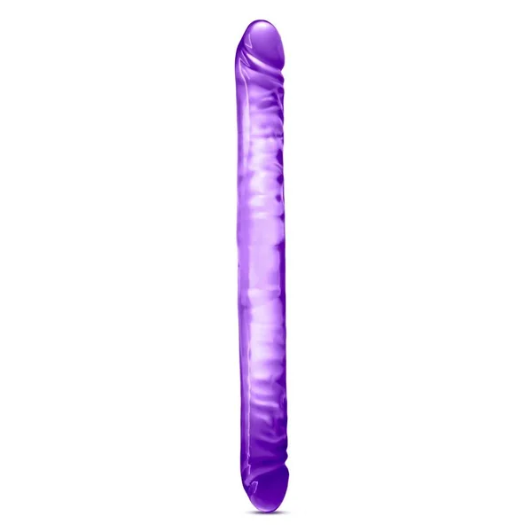 B Yours 18" Double Dildo - Purple