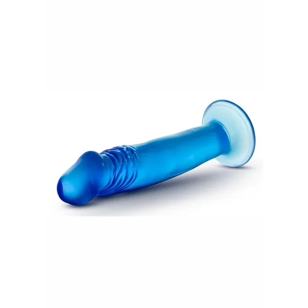 B Yours Sweet N’ Small Dildo with Suction Cup 6in – Blue