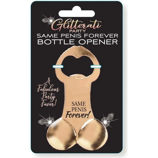 Bachelorette Humor - Little Genie - Glitterati Penis Bottle Opener