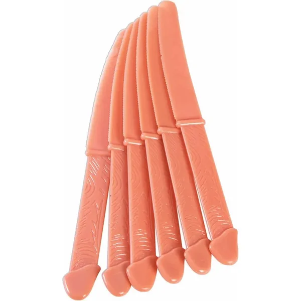 Bachelorette - Set of 6 penis knives - Sexy Knife Set