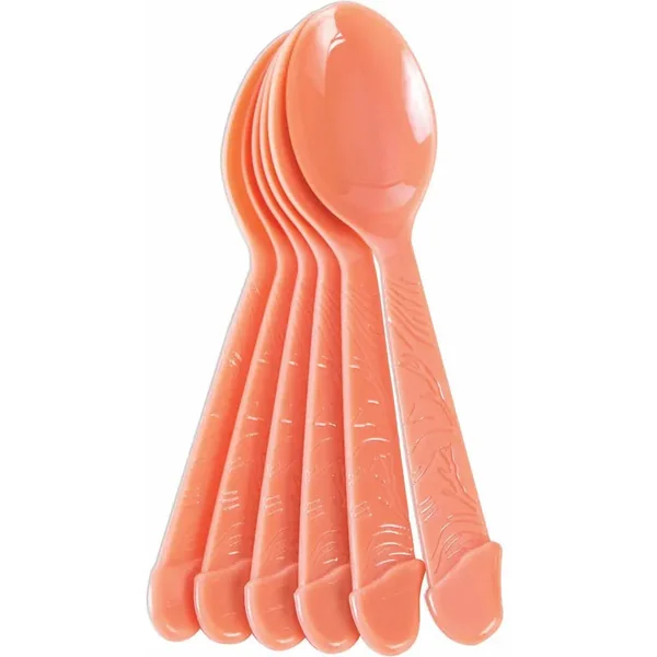 Bachelorette - Set of 6 penis spoons - Sexy Spoon Set