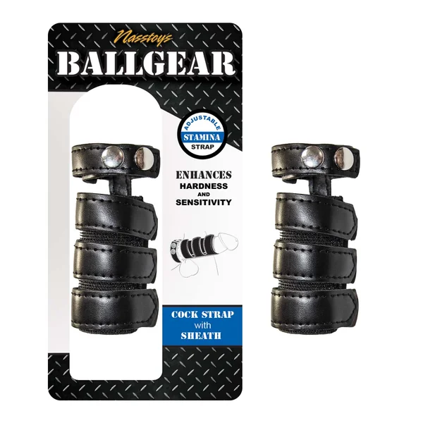 BALLGEAR COCK STRAP WITH SHEATH BLACK