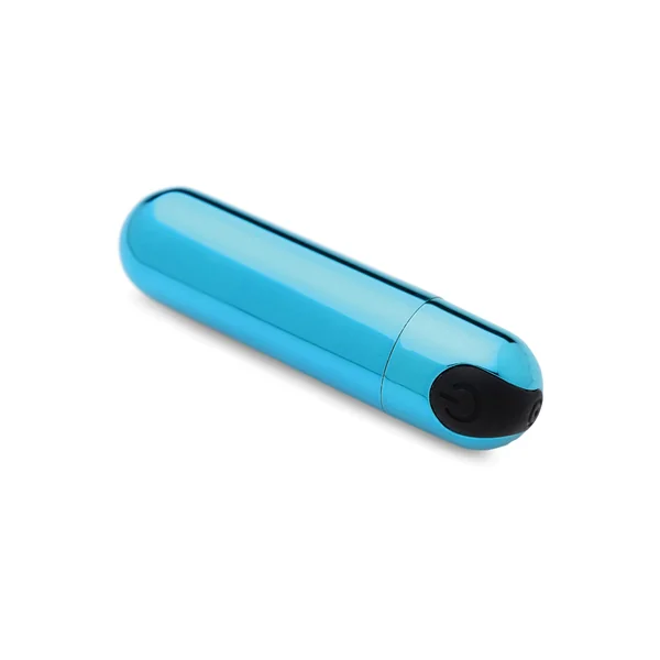 Bang! 10X Rechargeable Vibrating Metallic Bullet - Blue