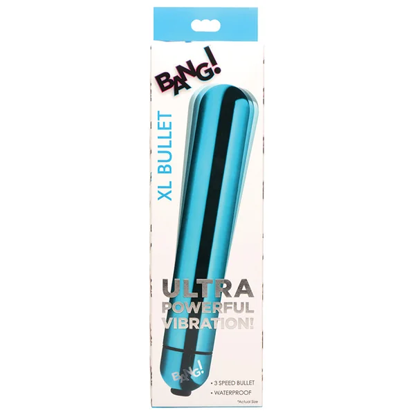 Bang! 3-Speed XL Vibrating Metallic Bullet - Blue
