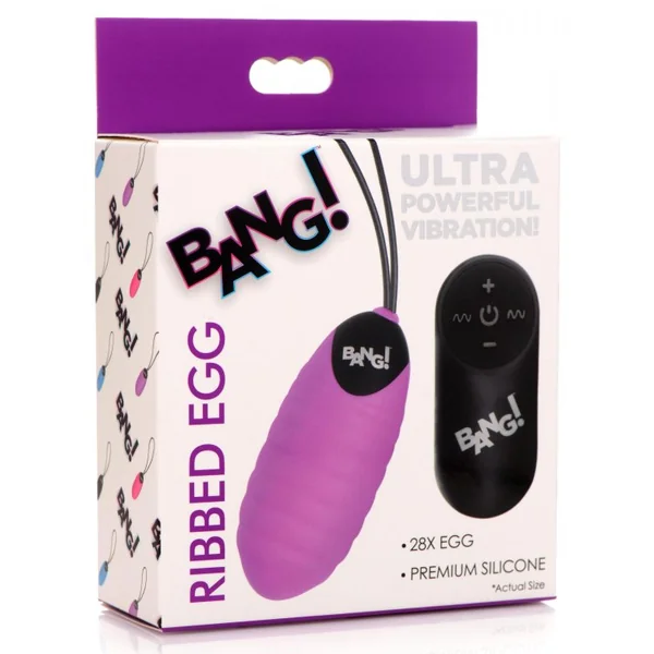 BANG! SWIRL SILICONE EGG PURPLE