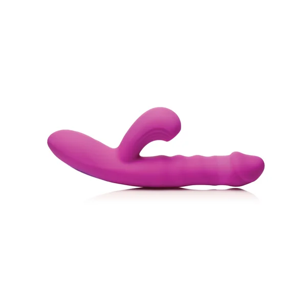 Bang! Thrusting & Sucking Rabbit Vibrator - Purple