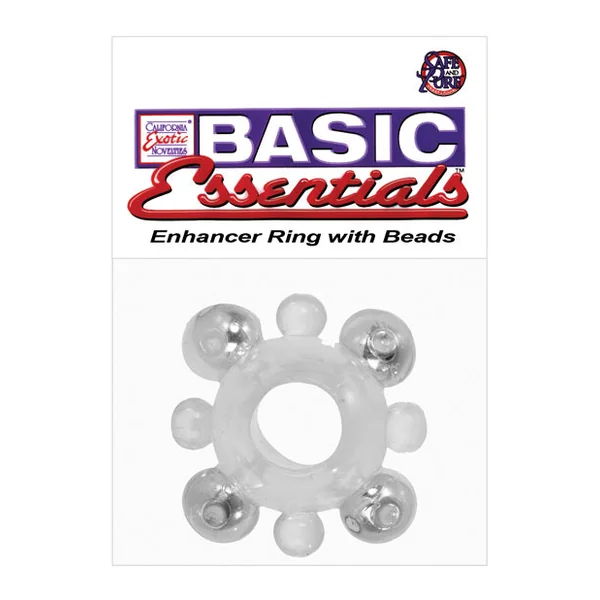 Basic Essentials Enhancer Ring W-beads - Clear